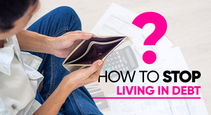How to stop living in debt?
